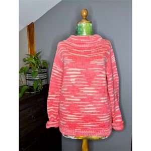 525 America Neon Pink Knit Sweater